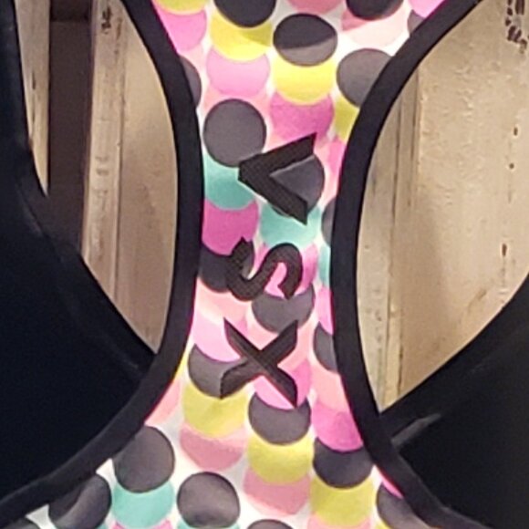VSX Victoria Secret Sports Bra  with closure Polka Dot Design - Picture 6 of 10